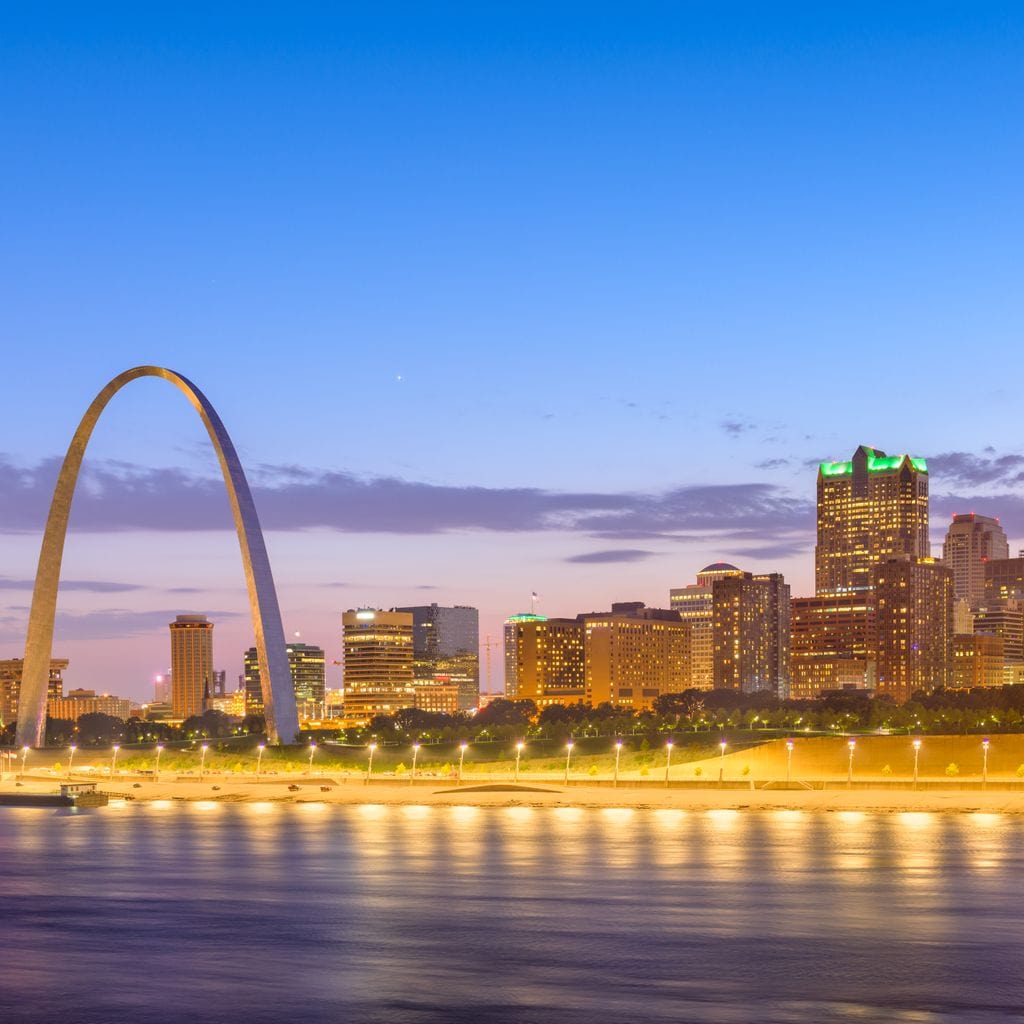 St Louis Skyline Canvas Wall Art