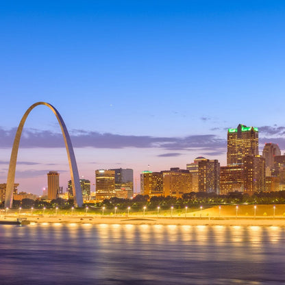 St Louis Skyline Canvas Wall Art