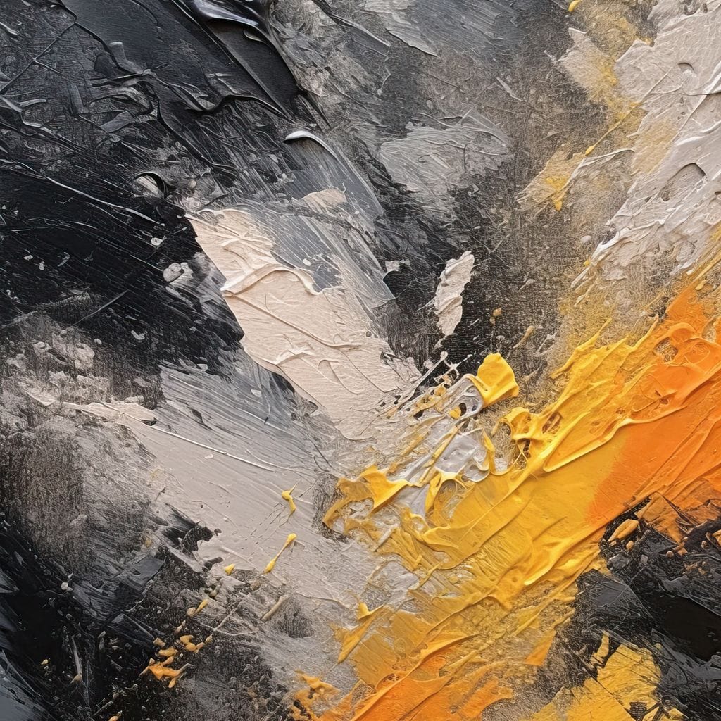 Abstract Onyx Radiance Canvas Wall Art