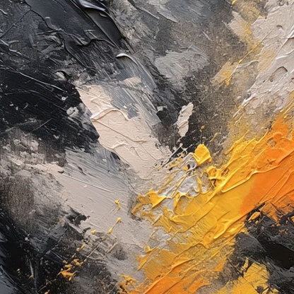 Abstract Onyx Radiance Canvas Wall Art