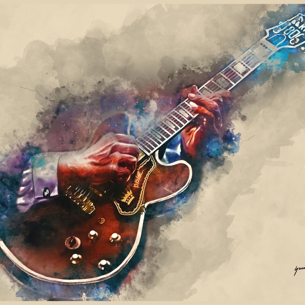 BB King's Guitar Canvas Wall Art