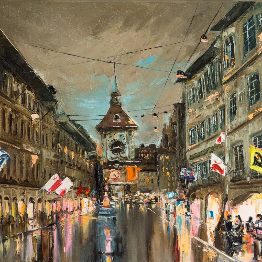 European City Canvas Wall Art