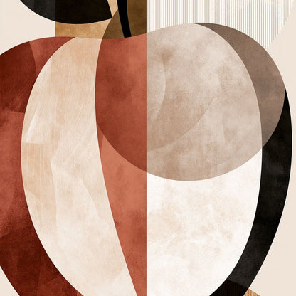 Geometric Study of Harvest Fruit Canvas Wall Art