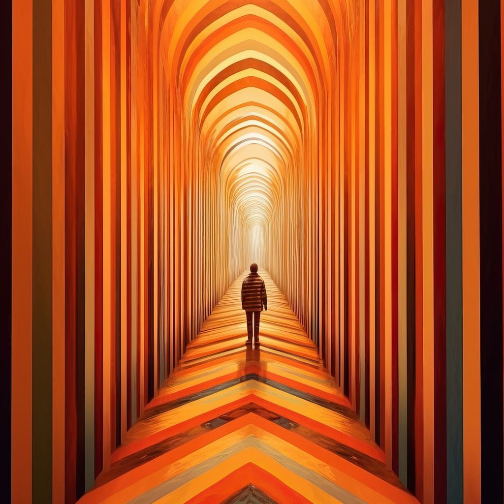 Technicolor Dream Fusion Canvas Wall Art