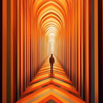 Technicolor Dream Fusion Canvas Wall Art