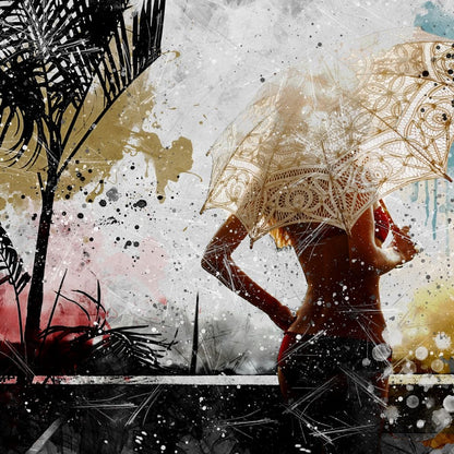 Tropical Summer Canvas Wall Art