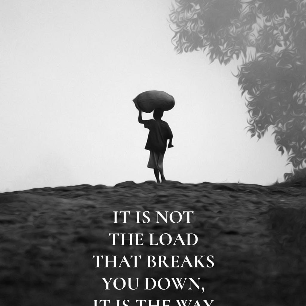 Carry The Load Wisely Canvas Wall Art