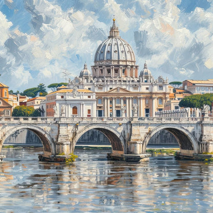 Eternal Reflections of Rome Canvas Wall Art
