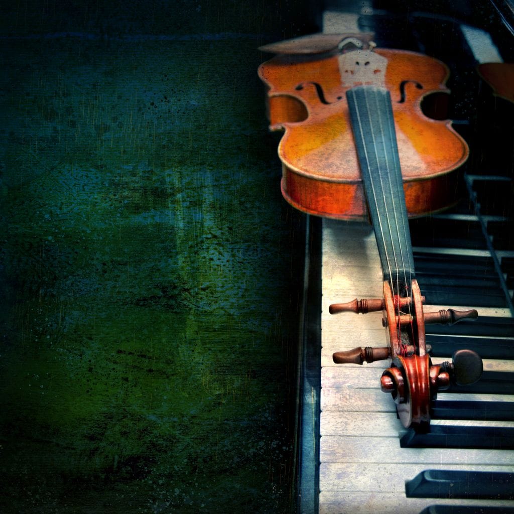 Piano & Violin Canvas Wall Art
