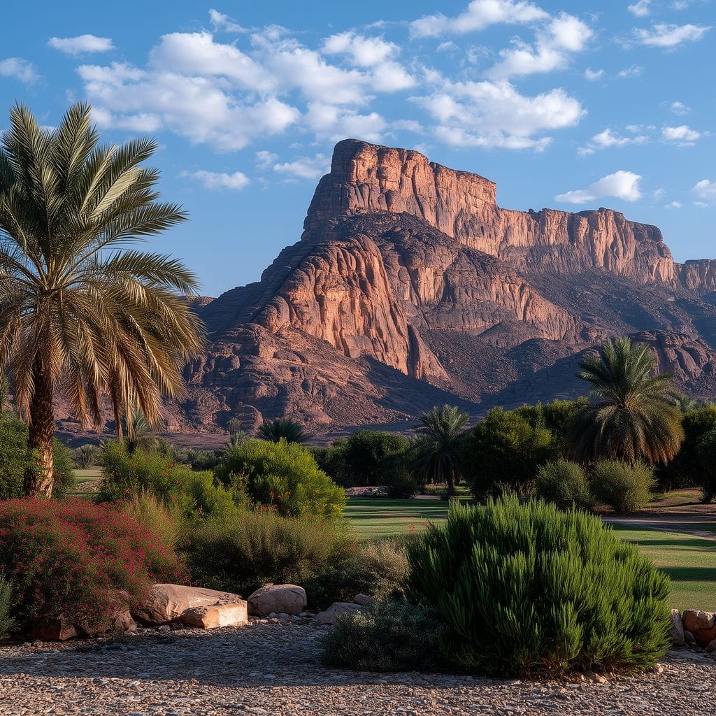 Desert Oasis Mesa Sunrise Canvas Wall Art
