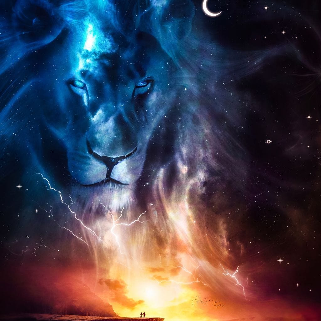 Spirit Animal Totem Lion Canvas Wall Art