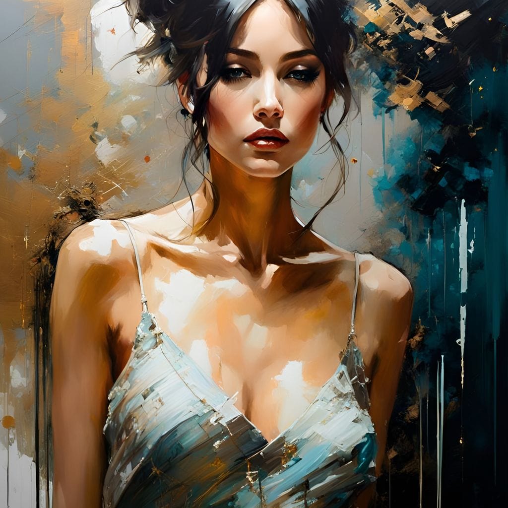 Female Portrait 0012 Canvas Wall Art