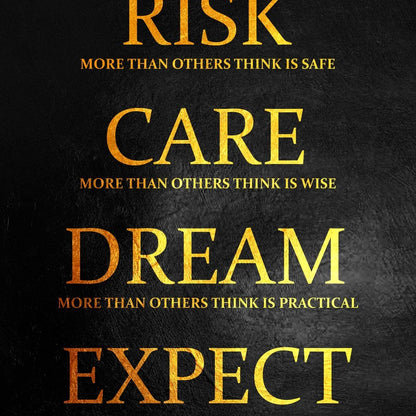 Risk More Canvas Wall Art