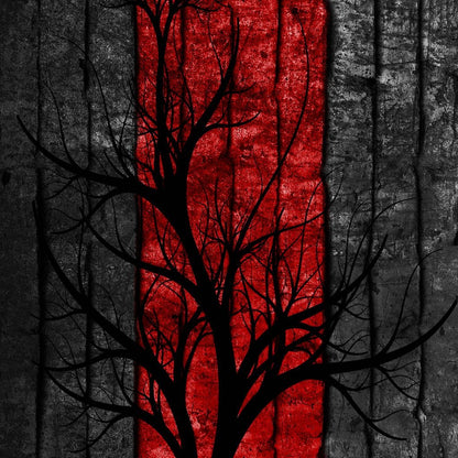 Silhouette Tree Canvas Wall Art