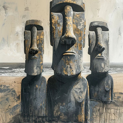 Guardians of the Pacific Shores Canvas Wall Art