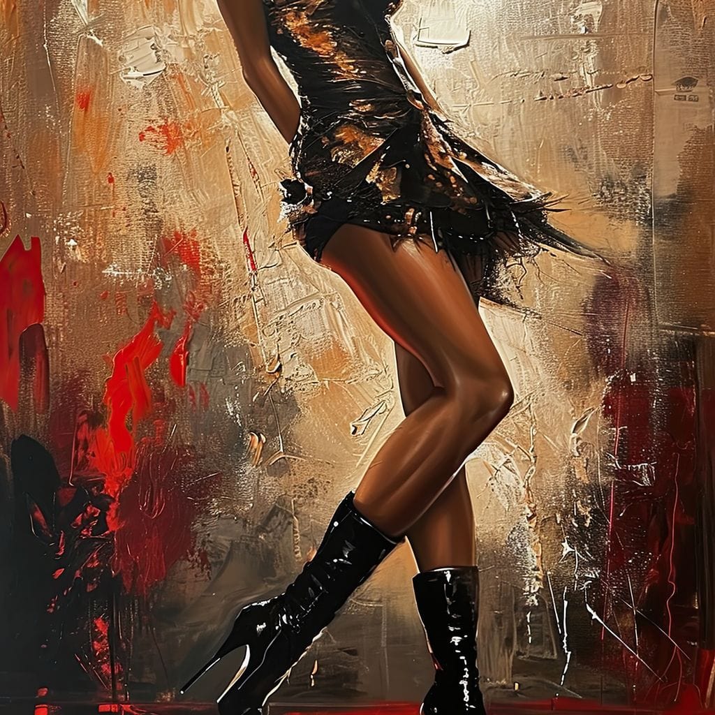 Alluring Legs Rhythm Canvas Wall Art