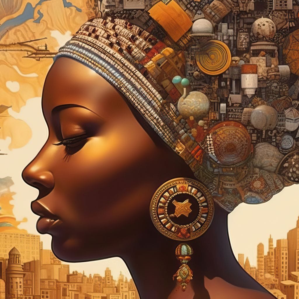 African Portrait Izula Canvas Wall Art