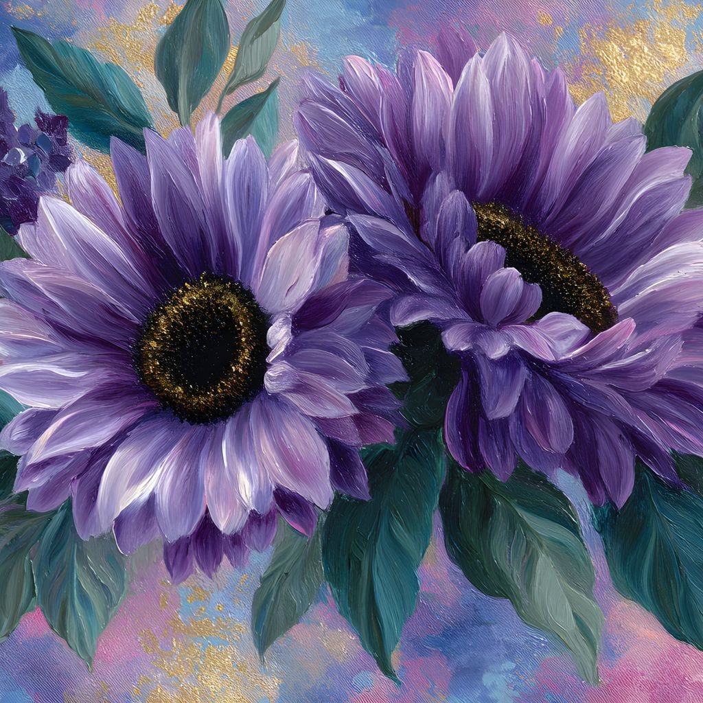 Lavender Blooms Radiance Canvas Wall Art
