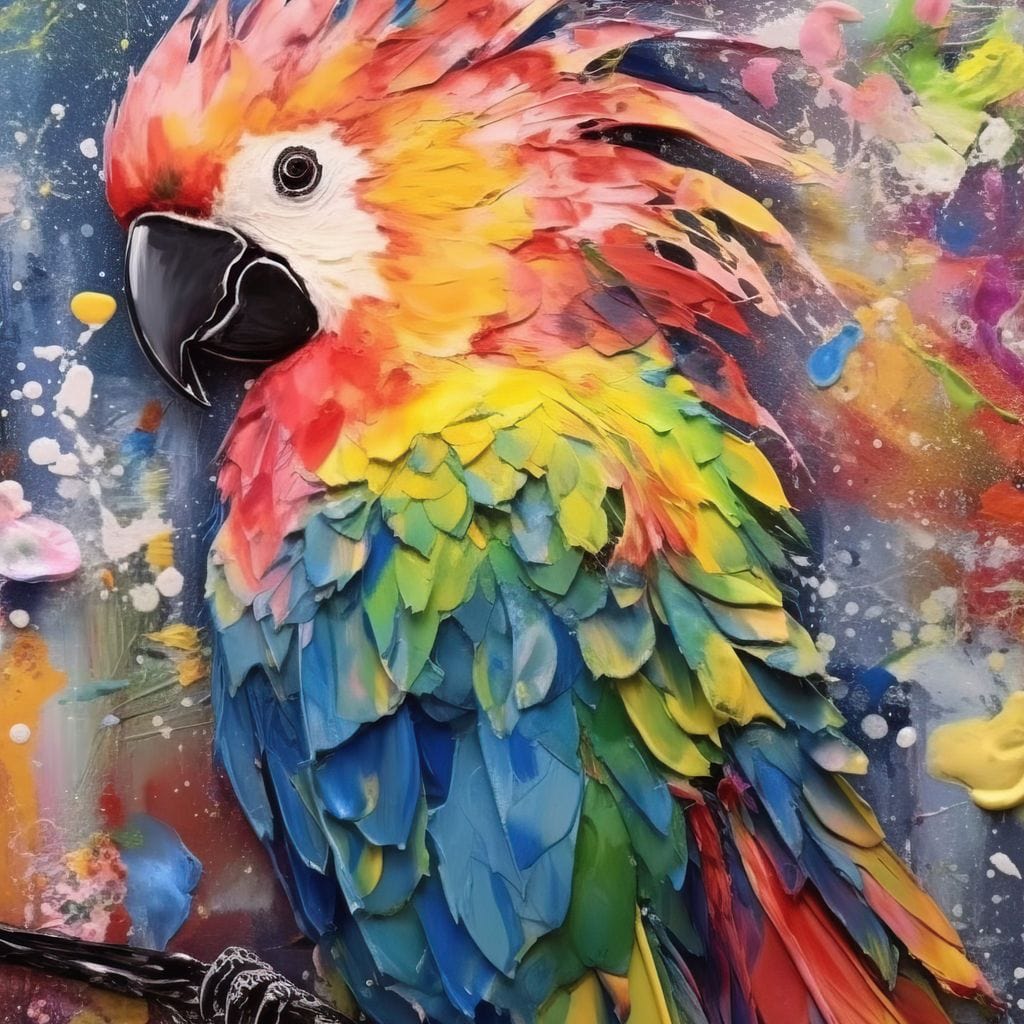 Colorful Cockatoo Canvas Wall Art