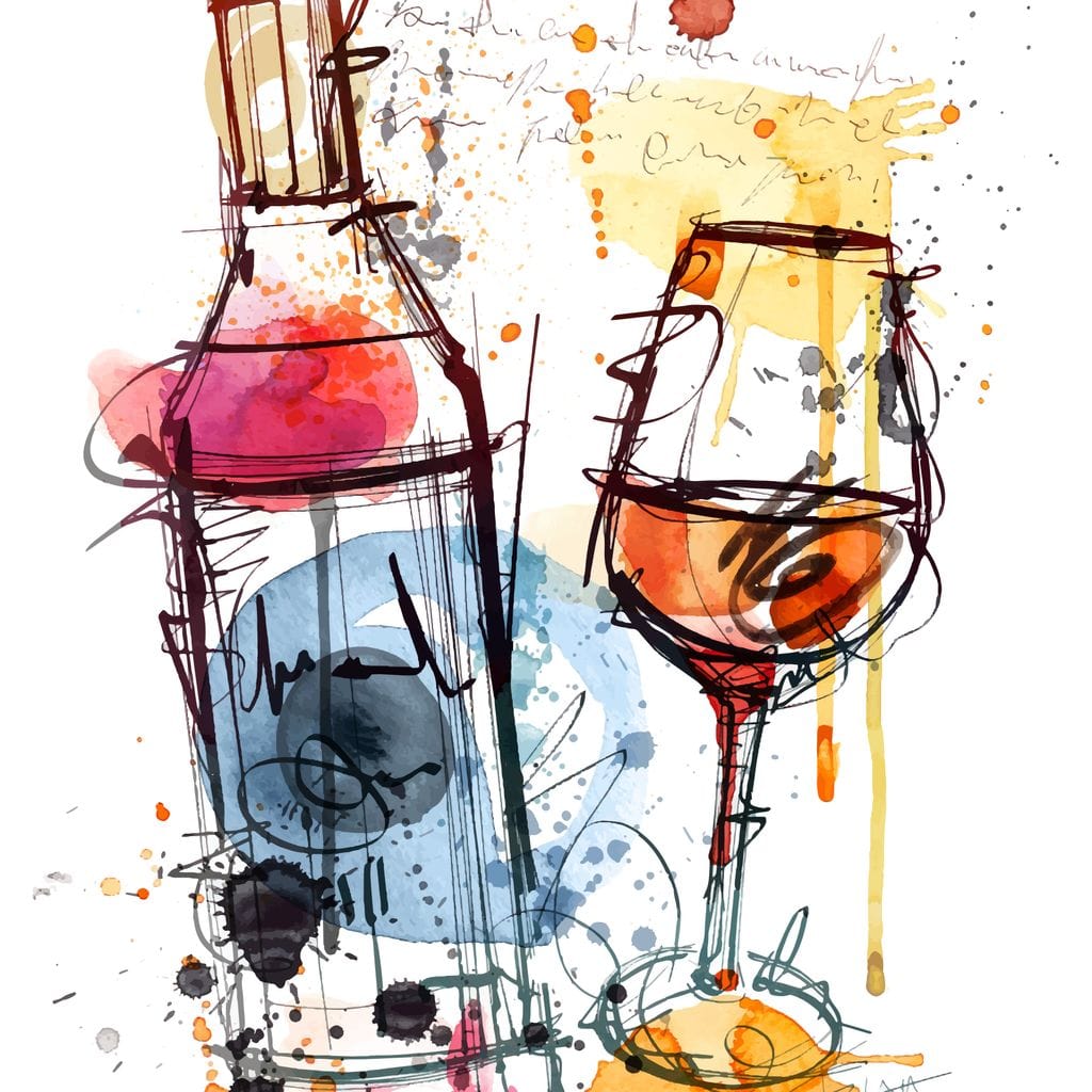 Red Wine Splash Canvas Wall Art