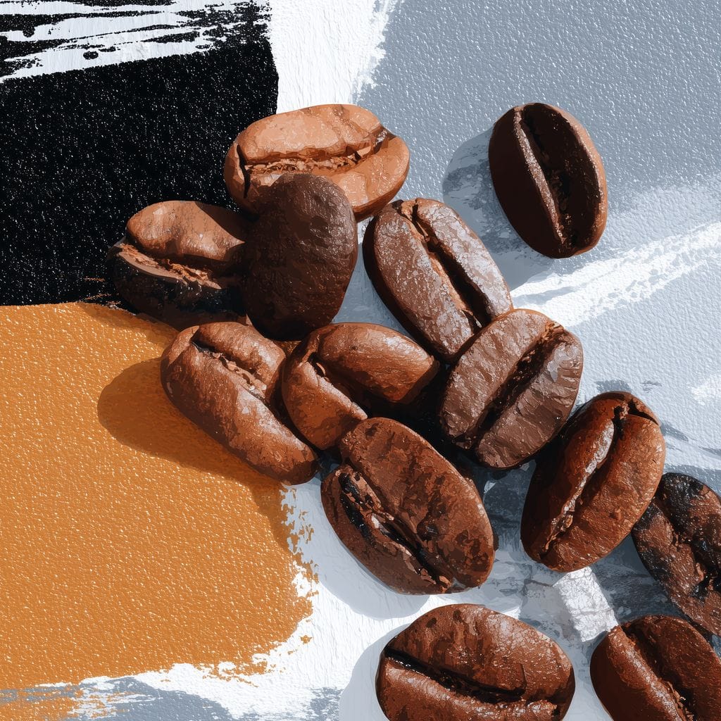 Coffee Beans Modern Vibe Canvas Wall Art