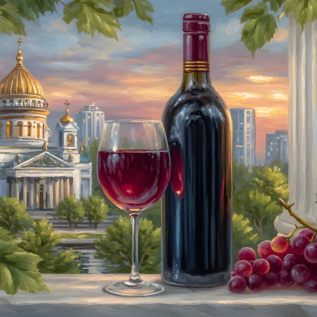 Gilded Reflections Vineyard Balcony Canvas Wall Art