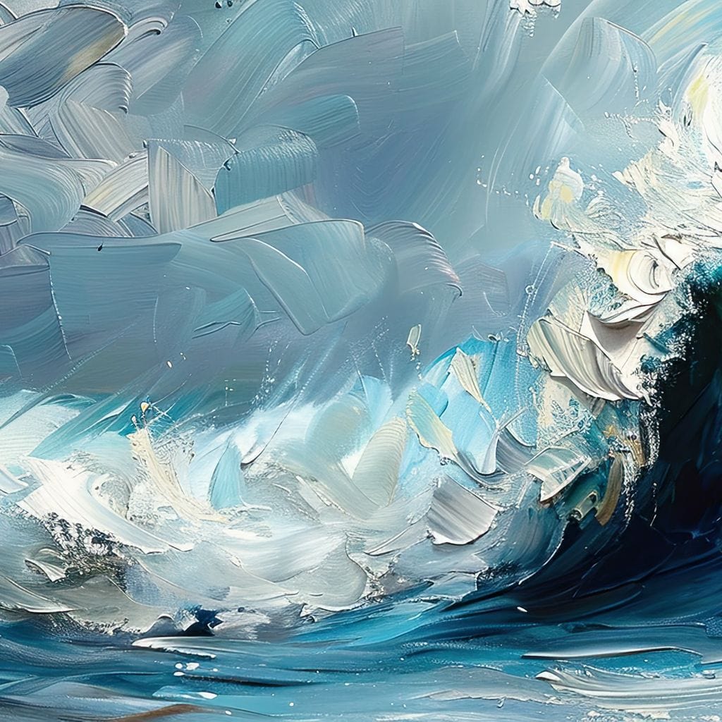 Oceanic Serenade Dance Canvas Wall Art