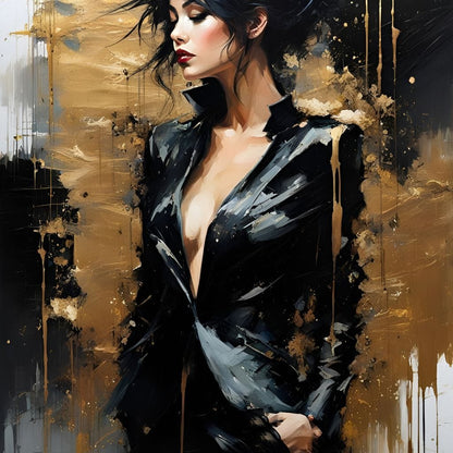 Female Portrait 0052 Canvas Wall Art