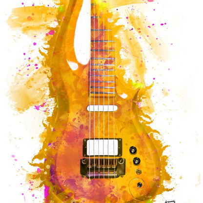 Prince's Guitar Canvas Wall Art