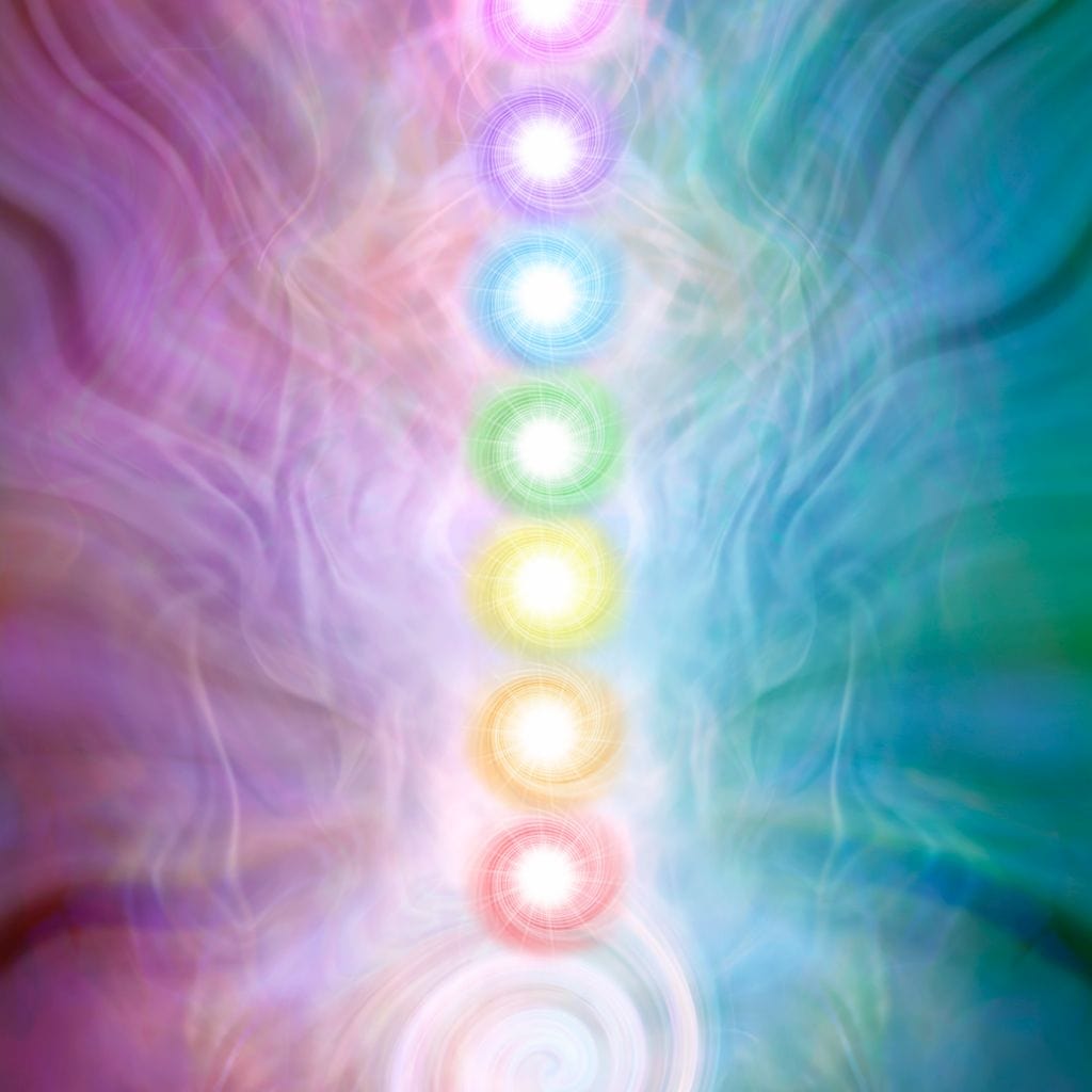 Kundalini Energy Chakra Canvas Wall Art