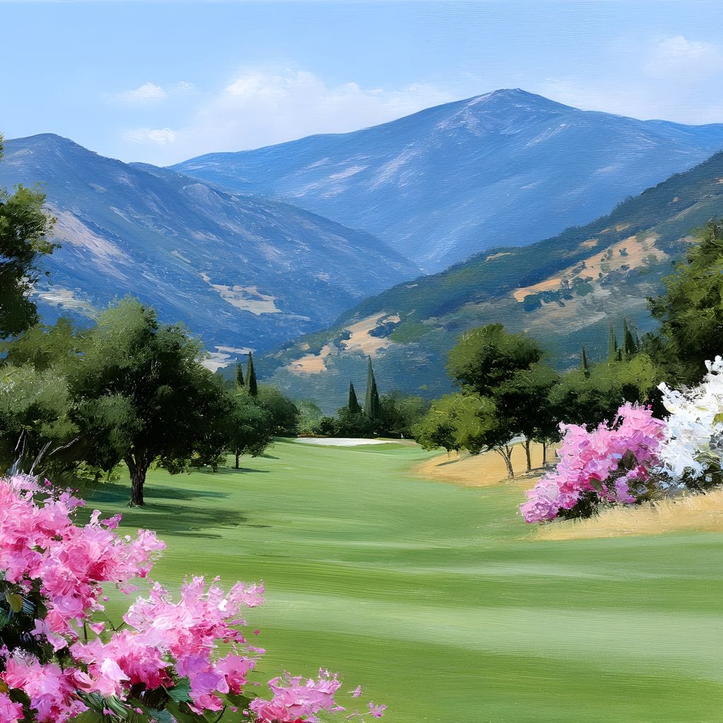 Mountain Meadow Blooms Canvas Wall Art