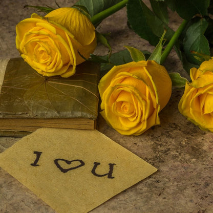 Yellow Roses Canvas Wall Art
