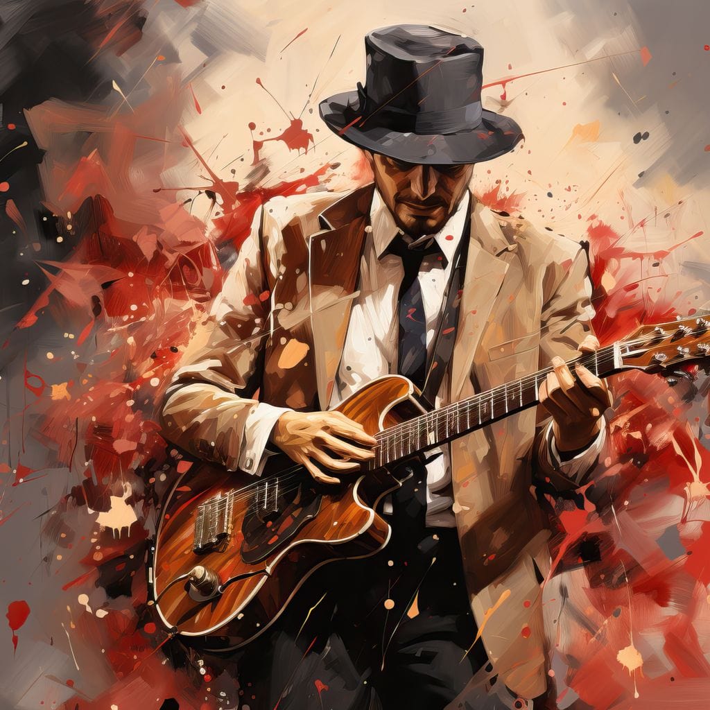 Guitarist Serenade Canvas Wall Art