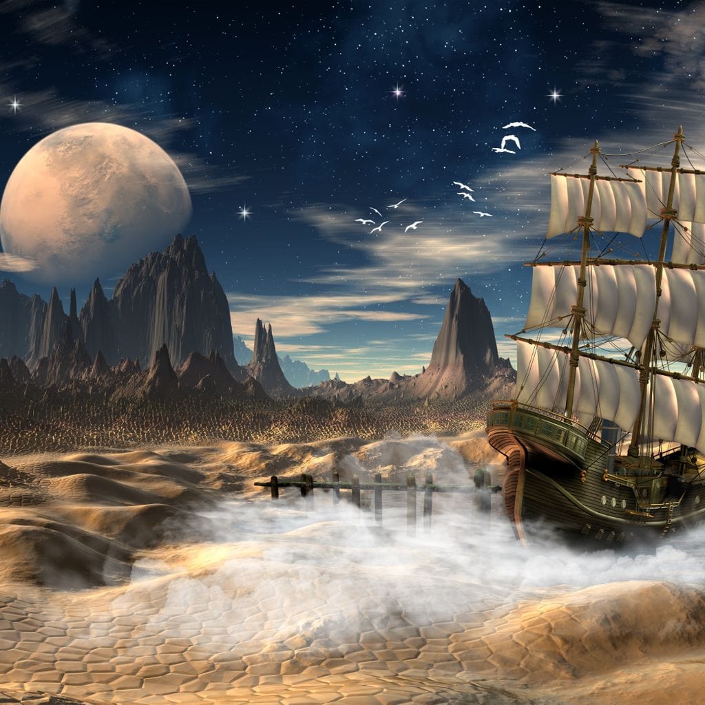 Fantasy Sea Canvas Wall Art