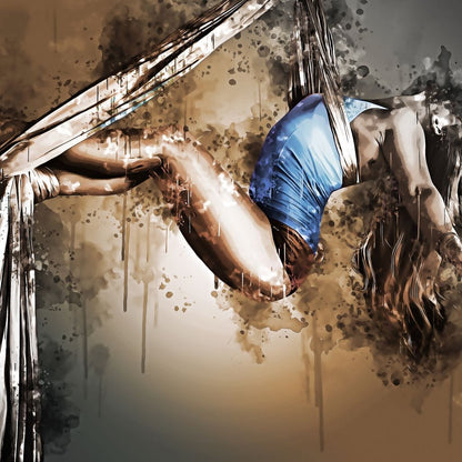 Acrobat Elegance Canvas Wall Art