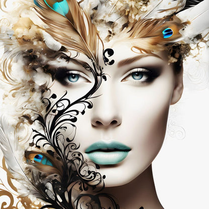 Female Portrait 138 Canvas Wall Art