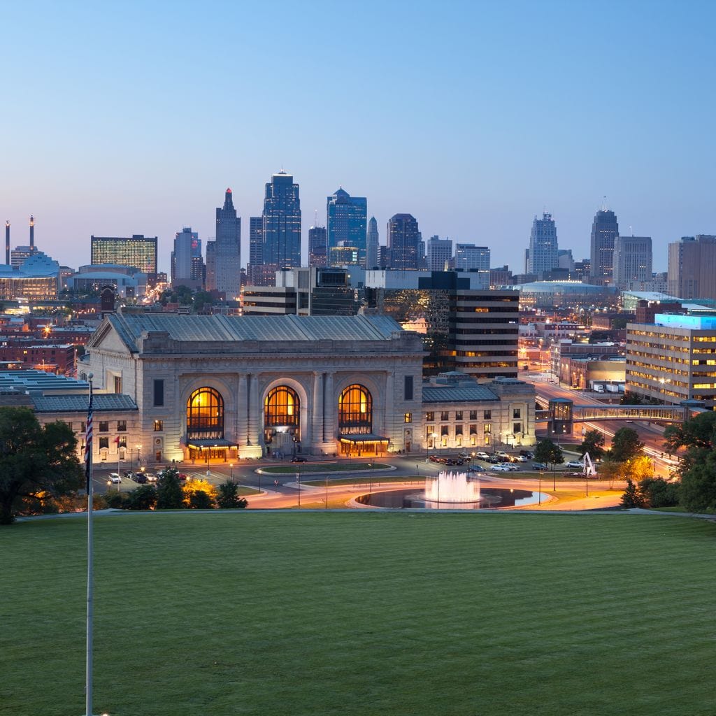 Kansas City Skyline Canvas Wall Art
