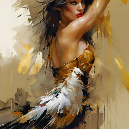 Female Portrait 068 Canvas Wall Art