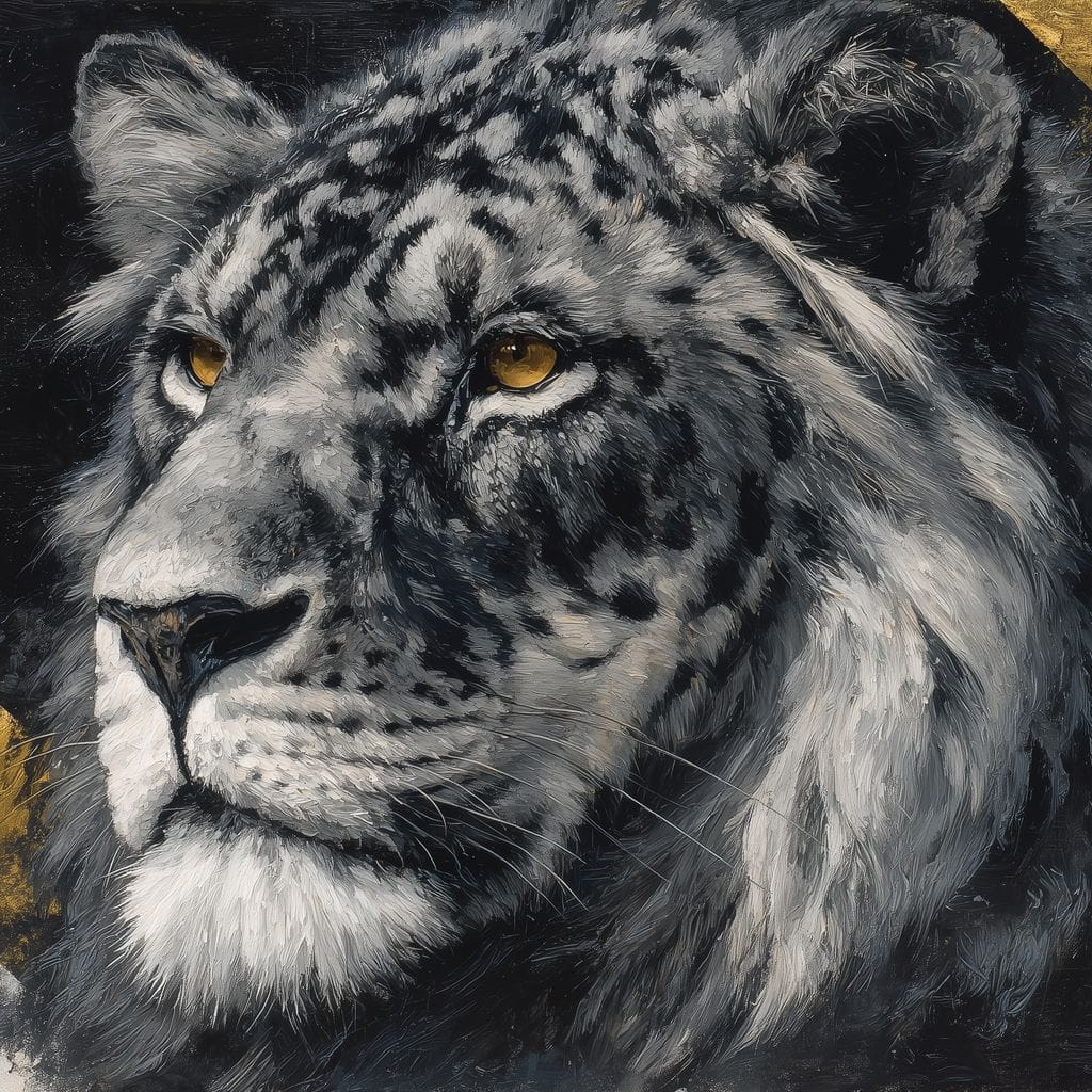 Golden Eyed Lion King Canvas Wall Art