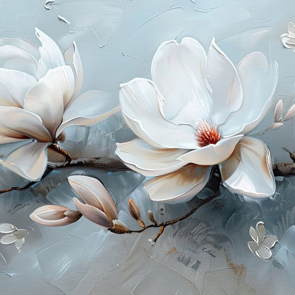 Serene Blossom Symphony Canvas Wall Art