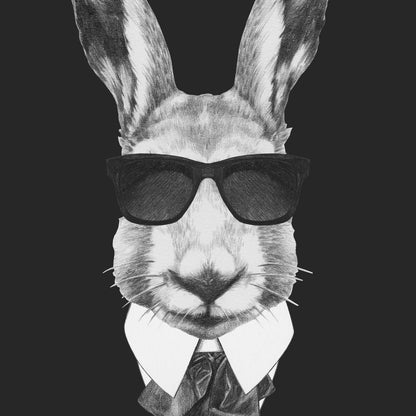 Dressed Up Rabbit Canvas Wall Art