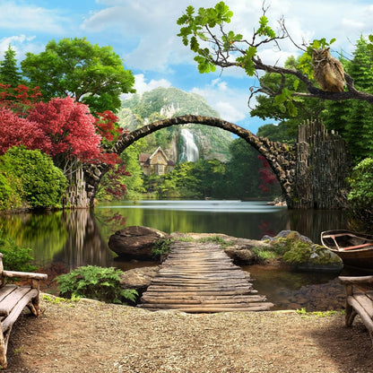 Stone Bridge Canvas Wall Art
