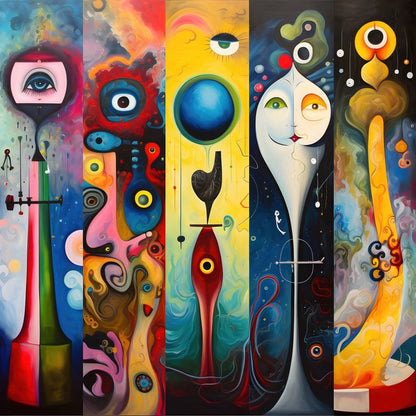 Whimsical Metamorphosis Canvas Wall Art