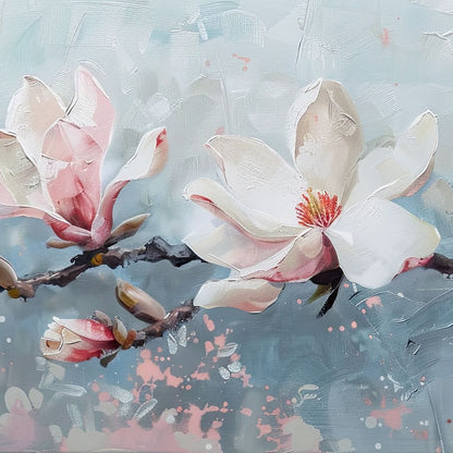 Blossoming Serenity Branches Canvas Wall Art