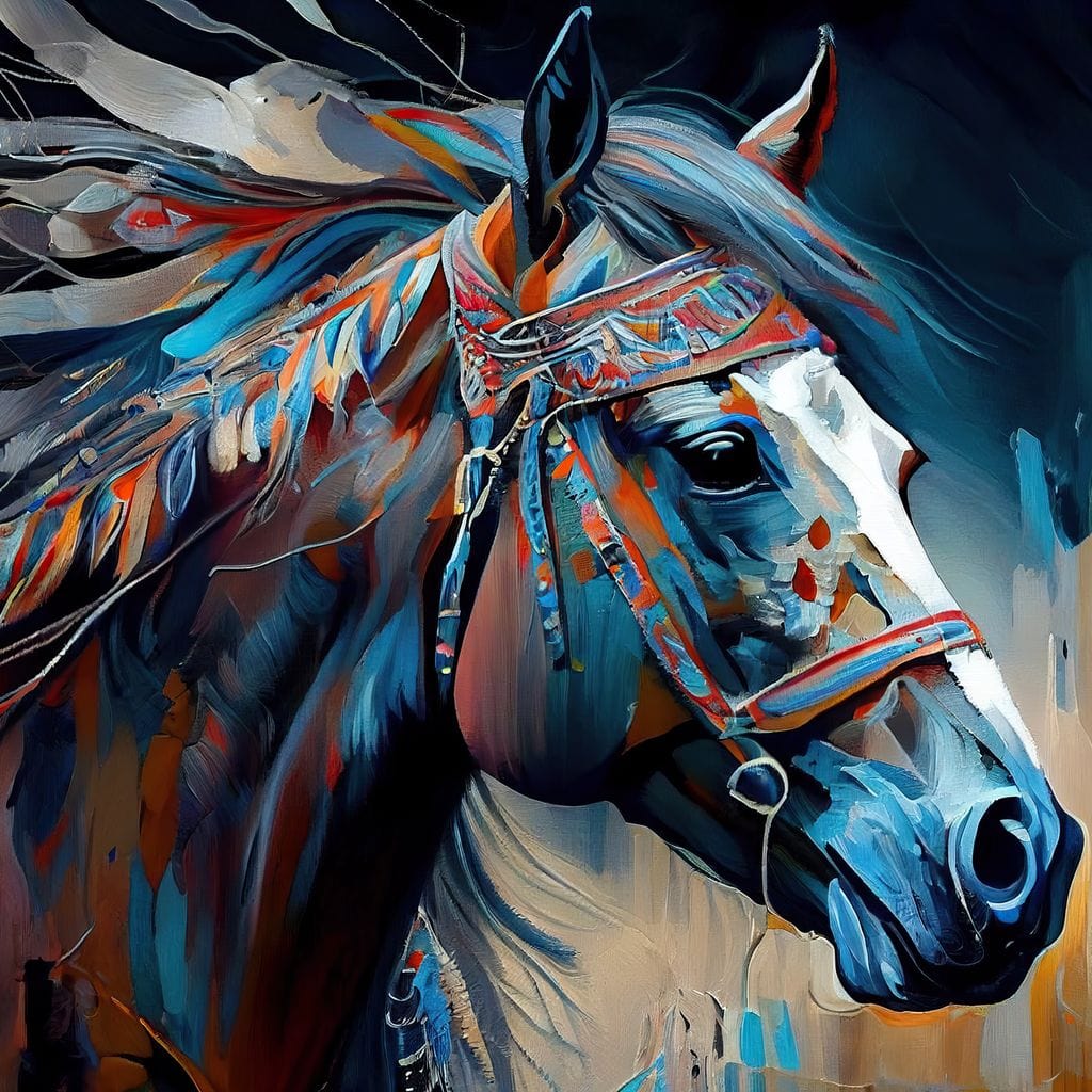 Cherokee Horse 3 Canvas Wall Art