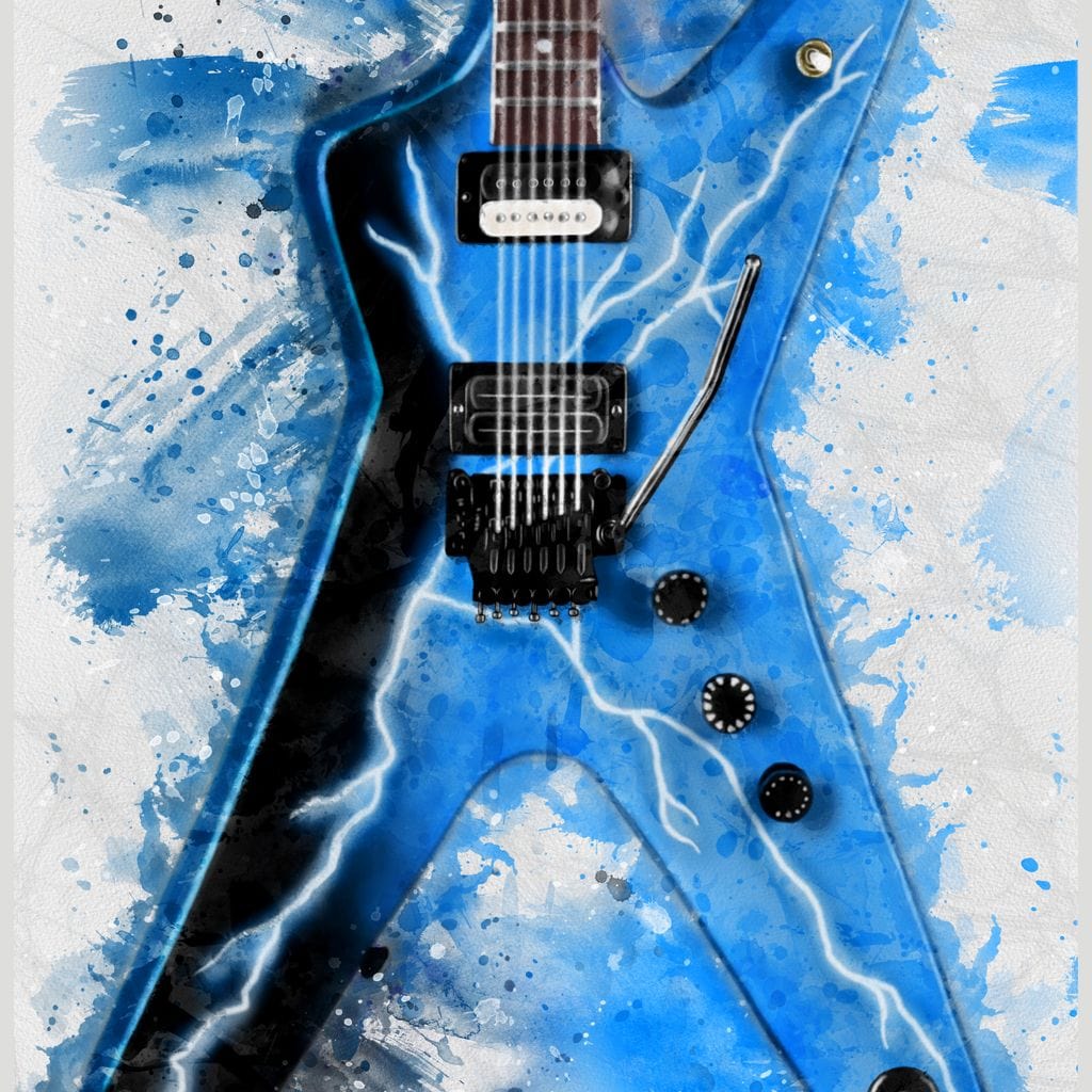 Dimebag Darrell's Guitar Canvas Wall Art