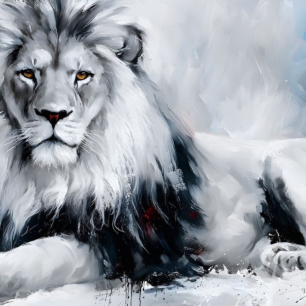 Monarch of the Frozen Plains Canvas Wall Art