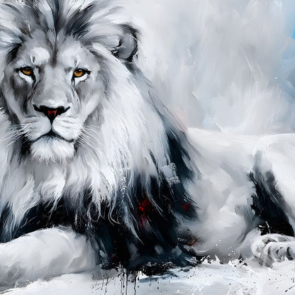 Monarch of the Frozen Plains Canvas Wall Art