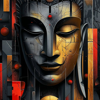 Radiant Geometric Balance Canvas Wall Art