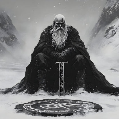 Ancient Nordic Vigilance Canvas Wall Art